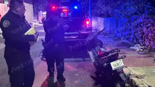 Motociclista lesionado en choque frontal en Kilakan; responsable huyó del lugar