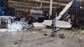 Avioneta cae en parque industrial de Ramos Arizpe; dos tripulantes sobreviven con heridas leves