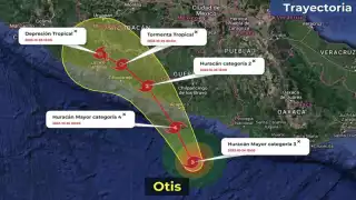 Otis presenta vientos de 210 a 250 km/h