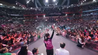 Claudia Sheinbaum llamó a la unidad desde la Arena México