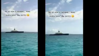 El yate más lujoso del mundo acaparó miradas en Cancún