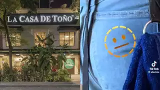 Los meseros laboran con las bolsas de los pantalones cosidas