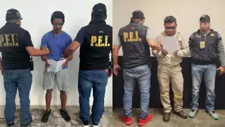SSP Yucatán detiene a dos hombres por violencia familiar y narcomenudeo