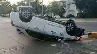 En un tramo donde el máximo permitido es de 40 km el operador de la unidad iba a más de 100 km por hora.