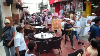 Entre las manifestantes se encontraba la madre de Fernanda Cayetana