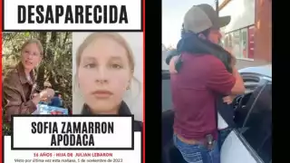 Encuentran a Sofía Zamarrón Apodaca, hija de Julián LeBarón que estaba retenida