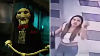 ¡Surge Lady Saw en Edomex! Quería ver la película clasificación C juntos a dos niños: VIDEO