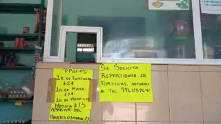 Aumenta el precio de la tortilla en Hecelchakán; se vende en 24 pesos el kilo