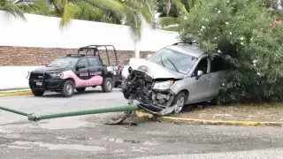 Sólo se registraron daños materiales en el accidente