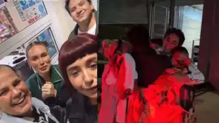 Niurka esperó en una tienda de conveniencia para poder ver a Emilio. Foto: Especial