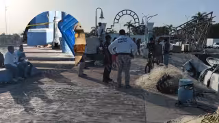 Hallan cuerpo sin vida en muelle de San Román, Campeche
