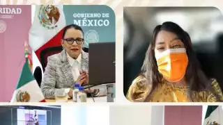 María Elena Ríos y Rosa Icela Rodríguez platicaron sobre el proceso penal en contra de Antonio Vera Carrizal