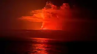 Estas son las características de la erupción en el volcán La Cumbre