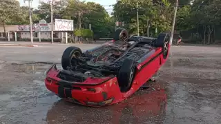 Solo se registraron daños materiales en el accidente