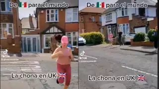 Una mujer mexicana que radica en Inglaterra puso a bailar a sus vecinos al ritmo de 'La Chona'