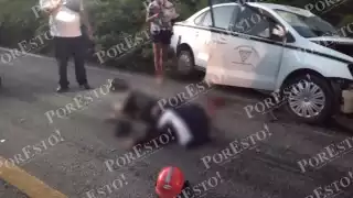 Los hechos se registraron en el kilómetro 193 + 00 de la carretera federal 184 Muna - Felipe Carrillo Puerto