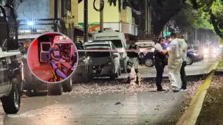 Pese a los 13 disparos que se efectuaron, sólo resultó herido por las esquirlas de una silla