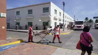 La señora de 80 años fue trasladada a un hospital
