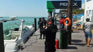 Se desplegó un operativo en el que intervinieron varias dependencias como la capitanía regional de puertos