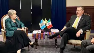 Alicia Bárcena participa este domingo en la ceremonia de toma de posesión de Bernardo Arévalo