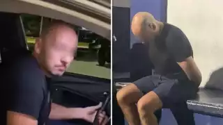 En un breve video compartido en redes sociales, se escucha a la mujer retando al hombre con palabras como "atrévete, hazlo de nuevo