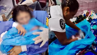 Mujer da a luz a una niña en su domicilio del fraccionamiento Alameda en Kanasín
