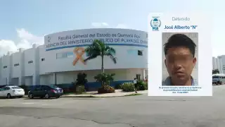 Tras su detención fue ingresado en el Centro de Retención Municipal de Playa del Carmen