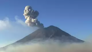 El Centro Nacional de Prevención de Desastres mantiene el monitoreo constante de la actividad del volcán Popocatépetl