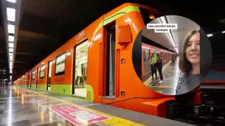 Metro de la CDMX fascina a joven rusa; "Qué bonitos trenes naranjas", dice: VIDEO