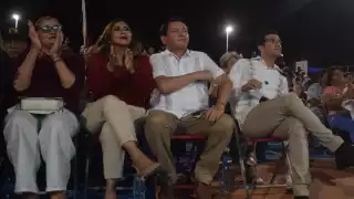 Al lugar acudió el candidato a la Alcaldía de Mérida, Rommel Pacheco