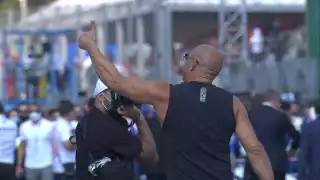 En la espera del arranque del Gran Premio de Italia,  Vin Diesel acaparó los reflectores
