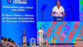 La ausencia de la expresidenta municipal fue la oportunidad que tomó la Alcaldesa para lanzarse en su contra