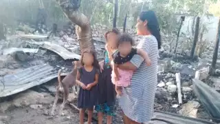 Gloria Chan y su familia pierden todas sus pertenencias tras el incendio de su vivienda en Temozón