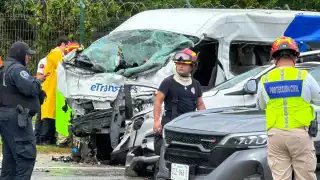 Fue alrededor de las 13:00 horas cuando se da este percance