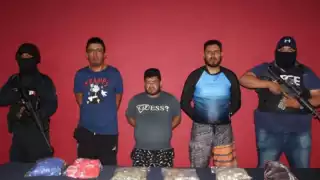 Los detenidos fueron identificados como Marco “N”, Andrés “N” y César “N”