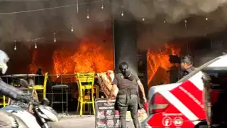 El incendio dejó pérdida total en el inmueble