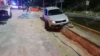 Conductores ebrios chocan en el mismo tramo de la avenida López, en Campeche