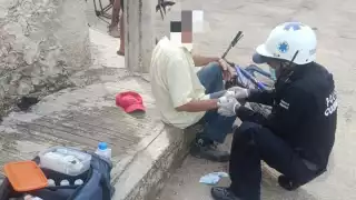 Colonos del sitio lo auxiliaron y reportaron el accidente al 911