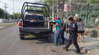 Fue en la avenida Constituyentes entre las calles 67 y 69 de la colonia Centro.
