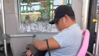 Captan a exhibicionista a bordo de una ruta de Va y Ven en Mérida