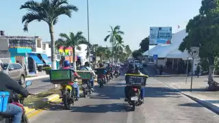 Los motorepartidores de Chetumal se quejan de no ser tomados en cuenta por las autoridades