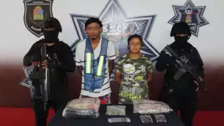 Arrestaron a dos hombres en posesión drogas en Cancún