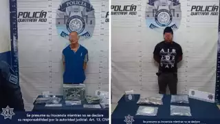 Arrestan a tabasqueños en Playa del Carmen con armas de fuego y drogas
