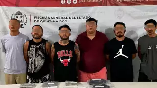 En posesión de droga fueron asegurados seis hombres identificados por las autoridades como miembros de un grupo criminal.