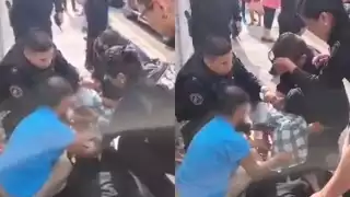 La mujer fue atendida y trasladad a un hospital junto a su bebé