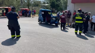 Automovilistas reportaron el percance que se suscitó entre las callesGuaya y Toronja