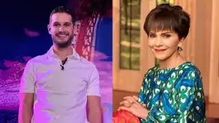 El presentador no tuvo piedad contra la conductora. Foto: Especial