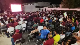 Así se ve la sede de Morena durante el primer debate presidencial