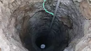 El pozo de agua tenía la lápida de una persona muerta