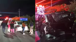 Así terminó el vehículo previo a entrar a Progreso